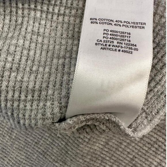 Casual waffle knit top from TNA by Aritzia in a soft grey - Picture 8 of 8
